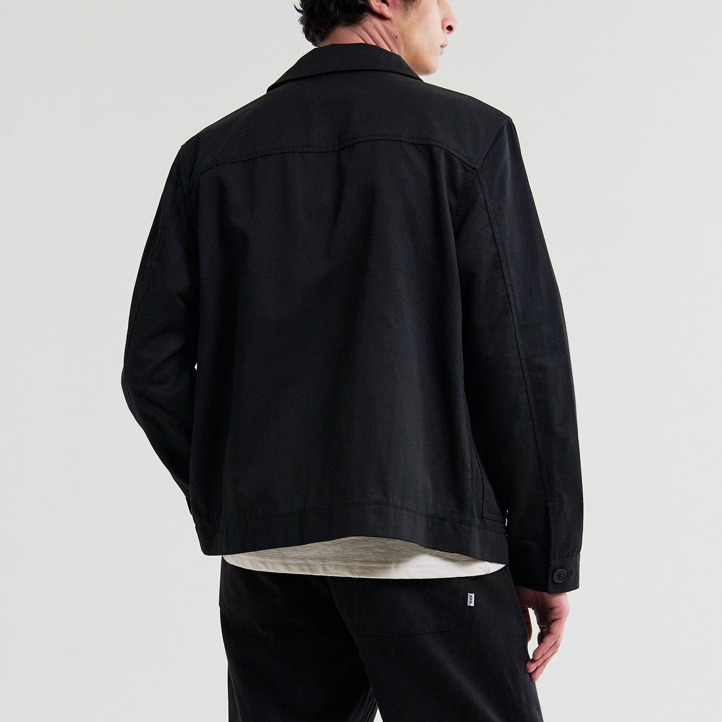 Wax London Strand Cotton Tencel Black Jacket