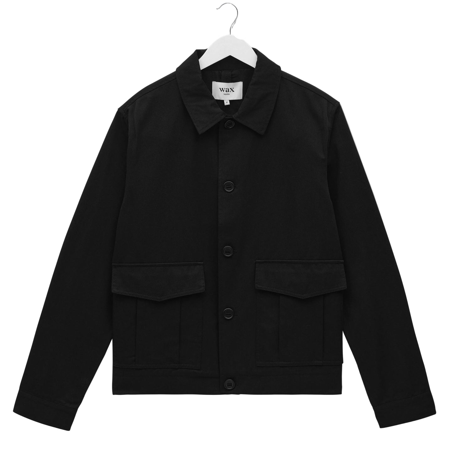 Wax London Strand Cotton Tencel Black Jacket