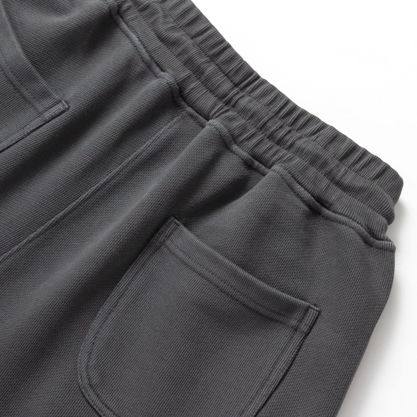 Power Goods Loopback Washed Black Sweat Short