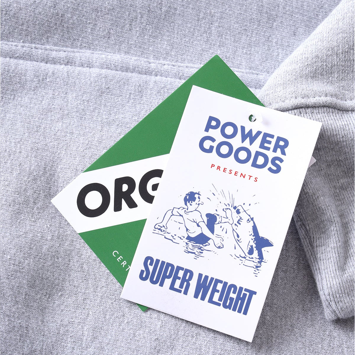 Power Goods Super Weight Heather Grey Hoodie