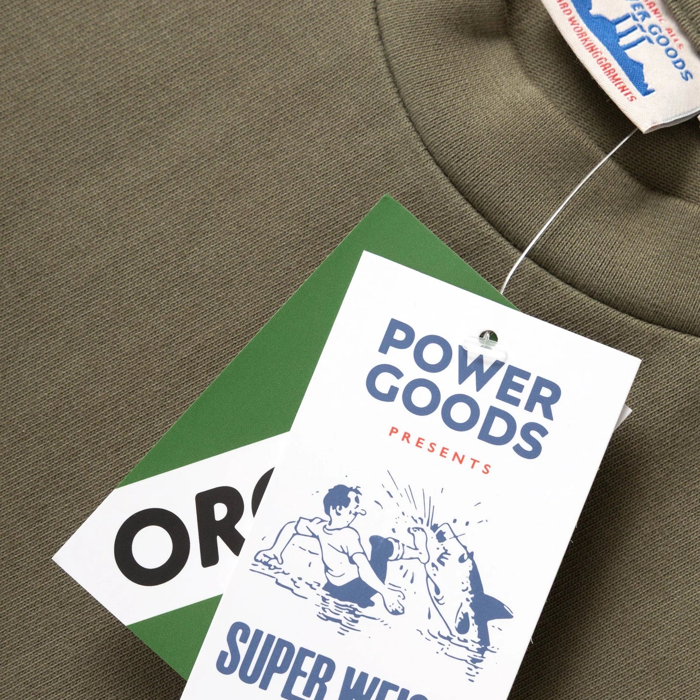 Power Goods Super Weight olive Tee