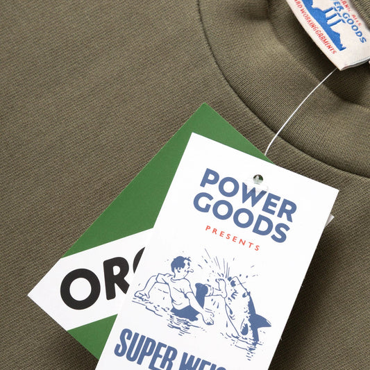 Power Goods Super Weight olive Tee