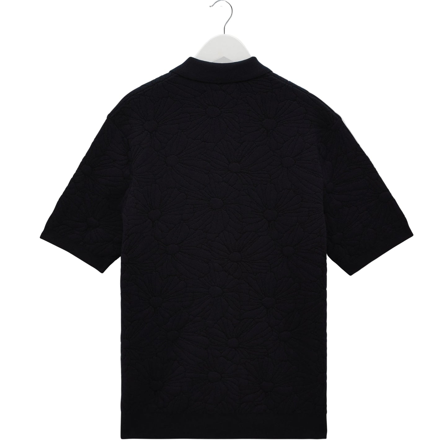Wax London Tellaro Flower Jacquard Navy Black Shirt