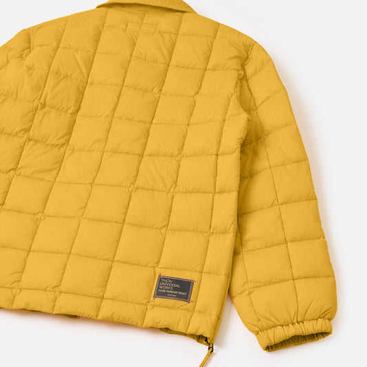 Universal Works Nylon Soft Shell Down Rams Yellow Jacket
