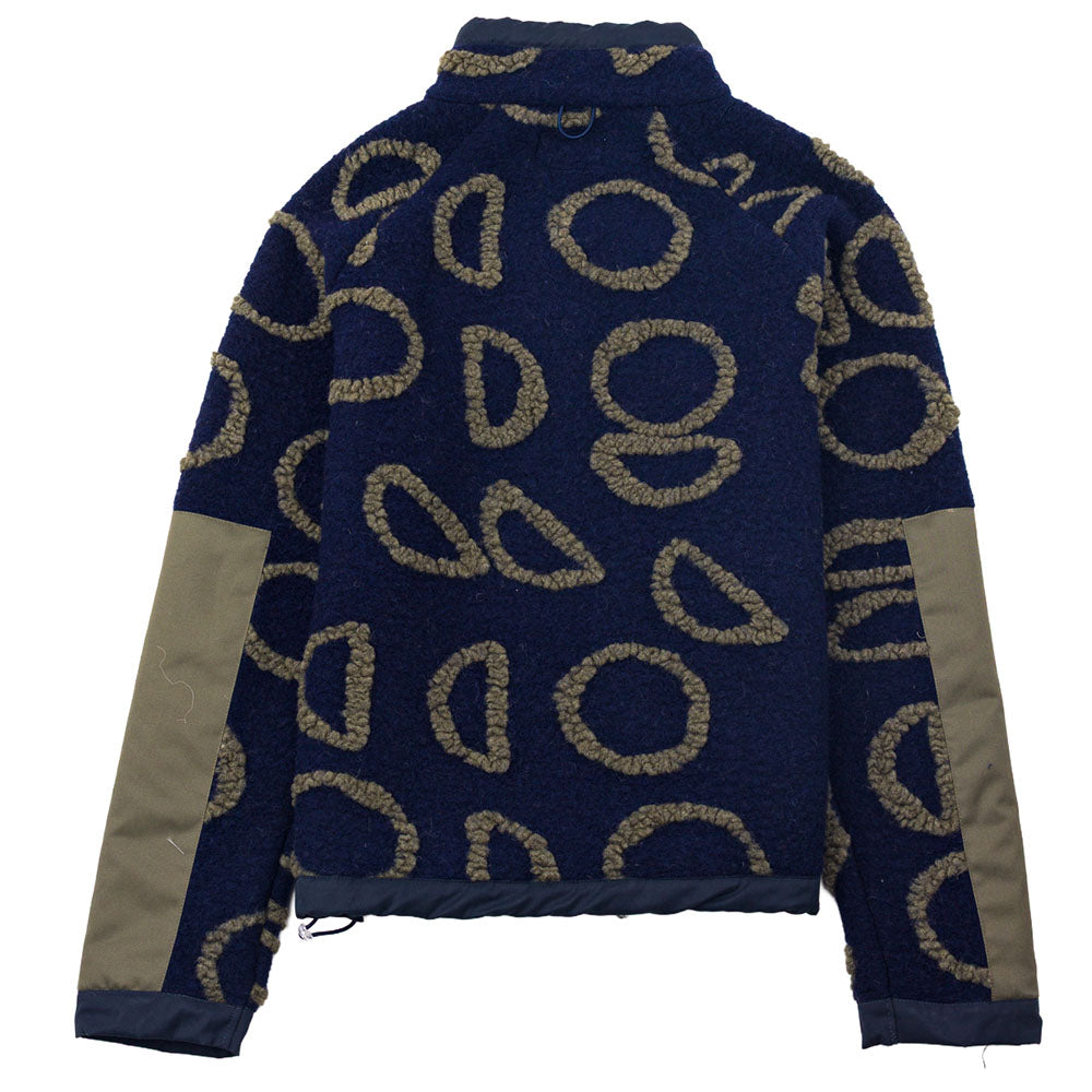 Folk Signal Circle Jacquard Navy Fleece