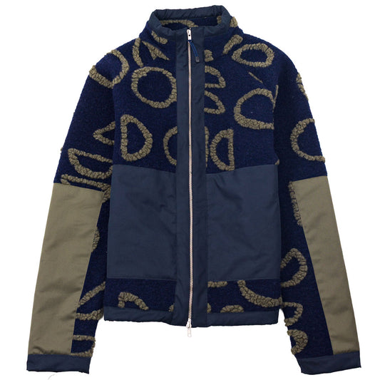 Folk Signal Circle Jacquard Navy Fleece