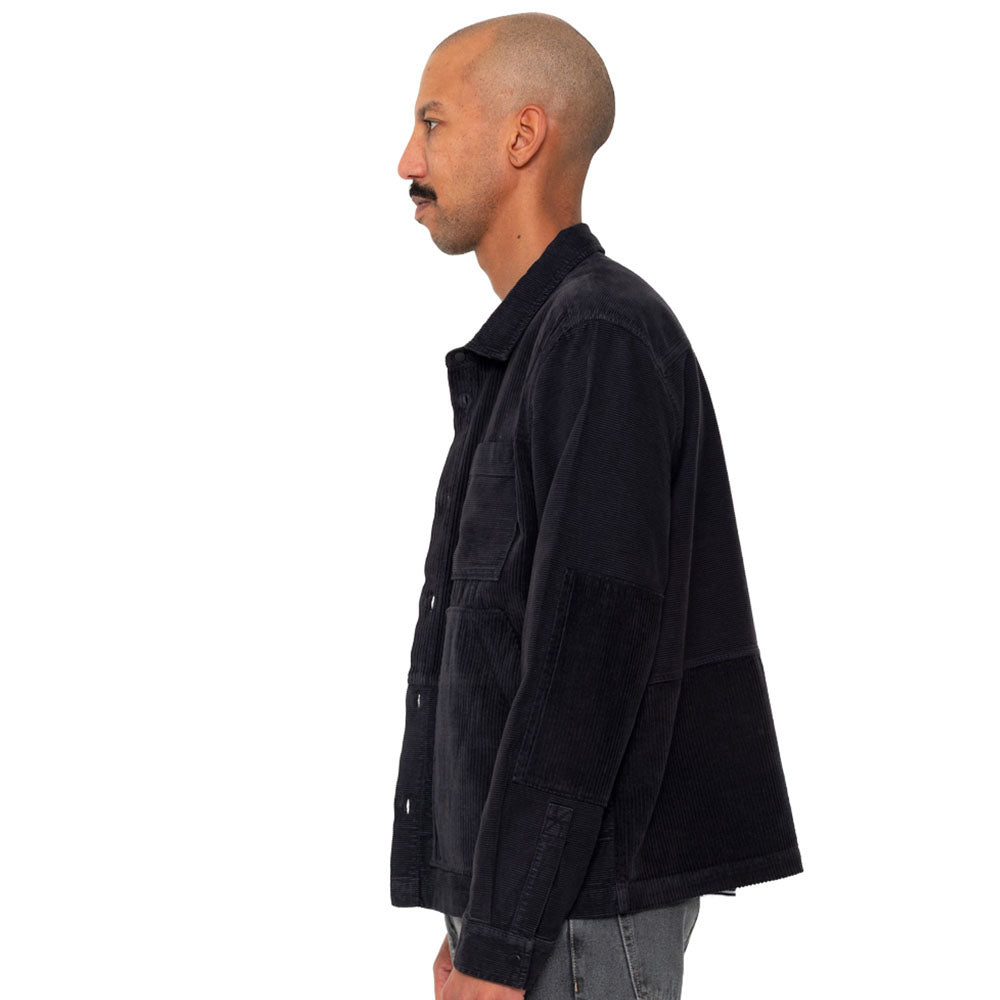 Folk Assembly Worker Black Cord Jacket
