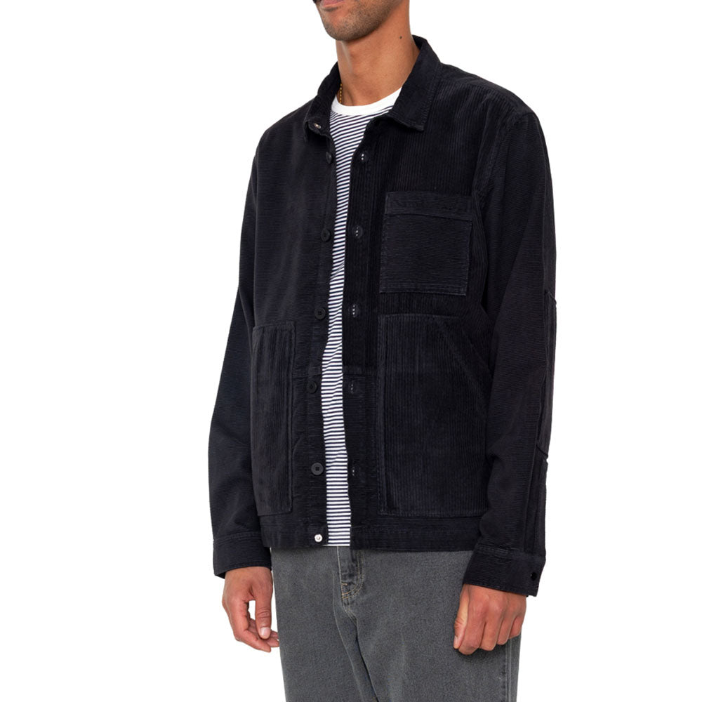 Folk Assembly Worker Black Cord Jacket