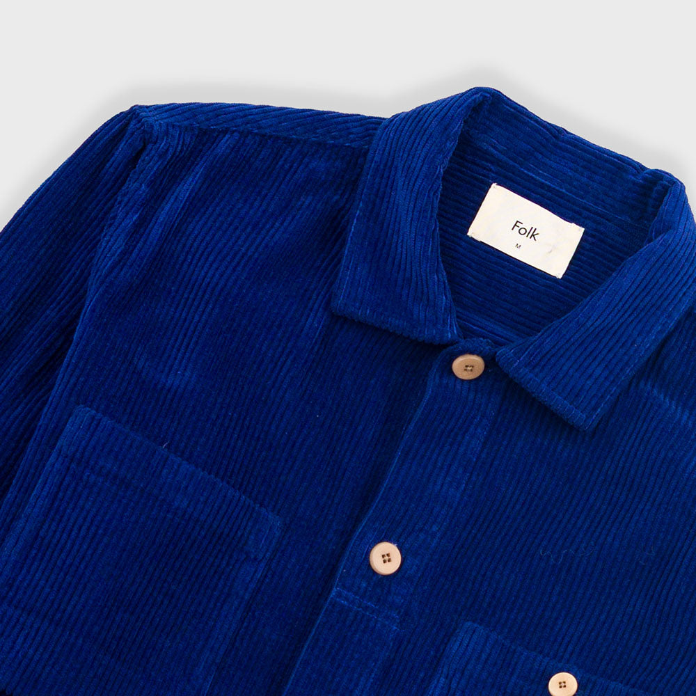 Folk Rich Chunky Cord Navy Overshirt