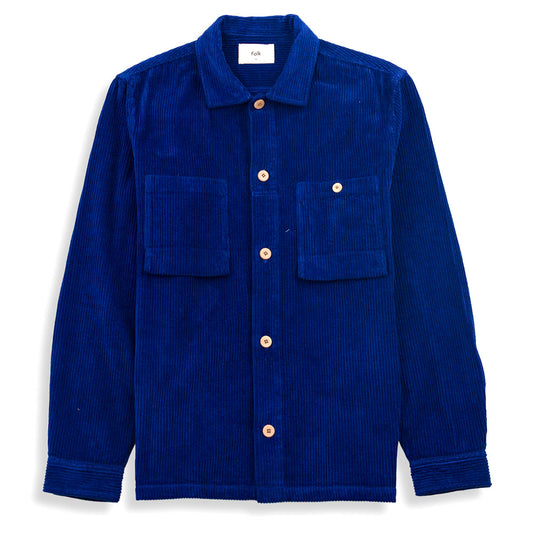 Folk Rich Chunky Cord Navy Overshirt