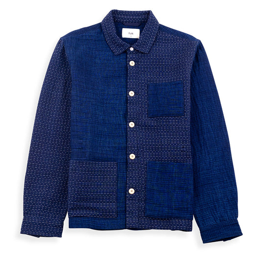 Folk Indigo Waffle Assembly Jacket