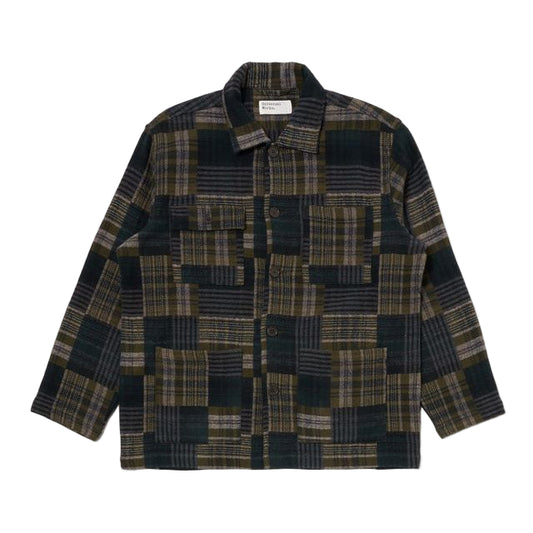 Universal Works Japanese Patchwork Green Jacket
