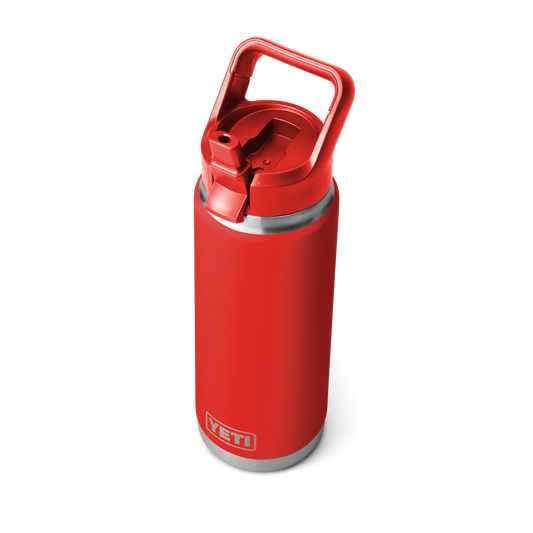 YETI Rambler 26 OZ Rescue Red Straw Bottle