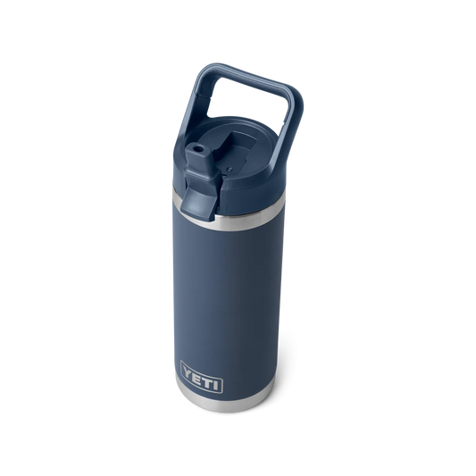 YETI Rambler 18 OZ Navy Straw Bottle