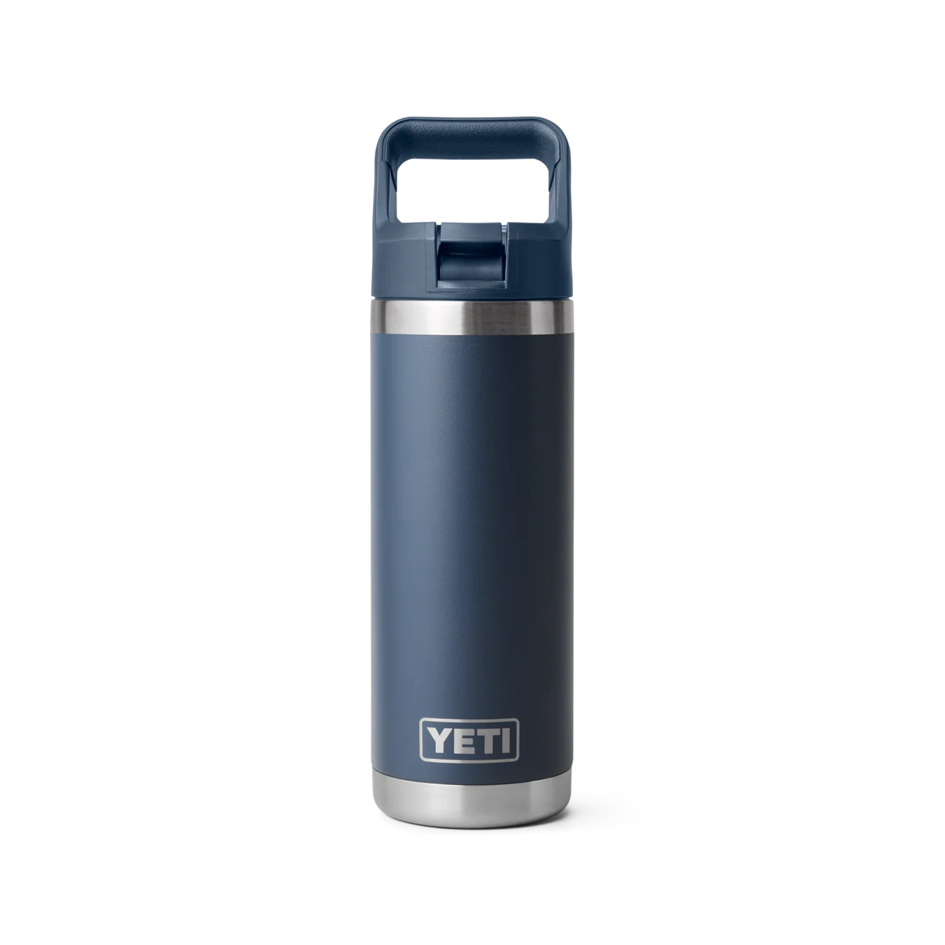 YETI Rambler 18 OZ Navy Straw Bottle