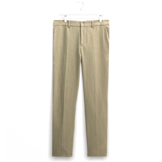 Wax London Alp Linen Khaki Trouser
