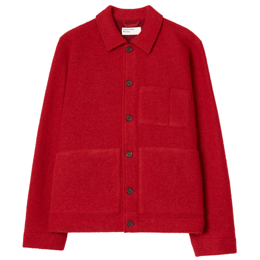 Universal Works Wool Fleece Scarlet Red Uniform Jacket