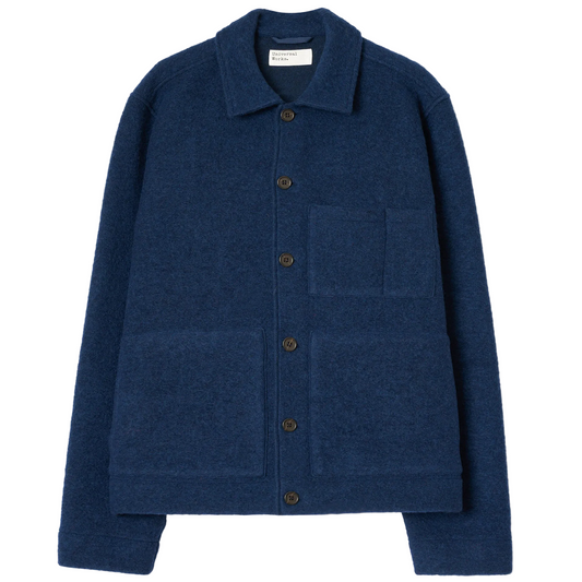 Universal Works Wool Fleece Indigo Uniform Jacket