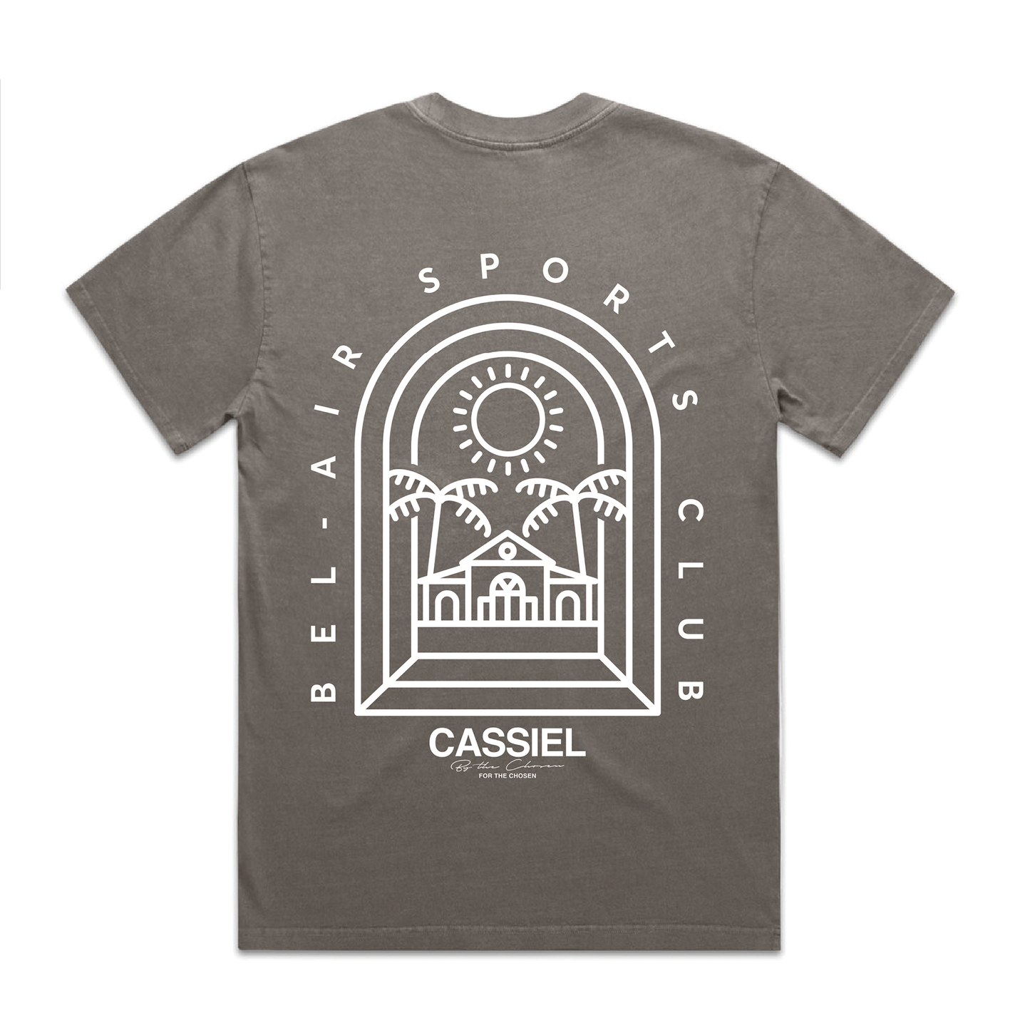 Cassiel Clo Bel Air Sports Club Faded Grey Tee