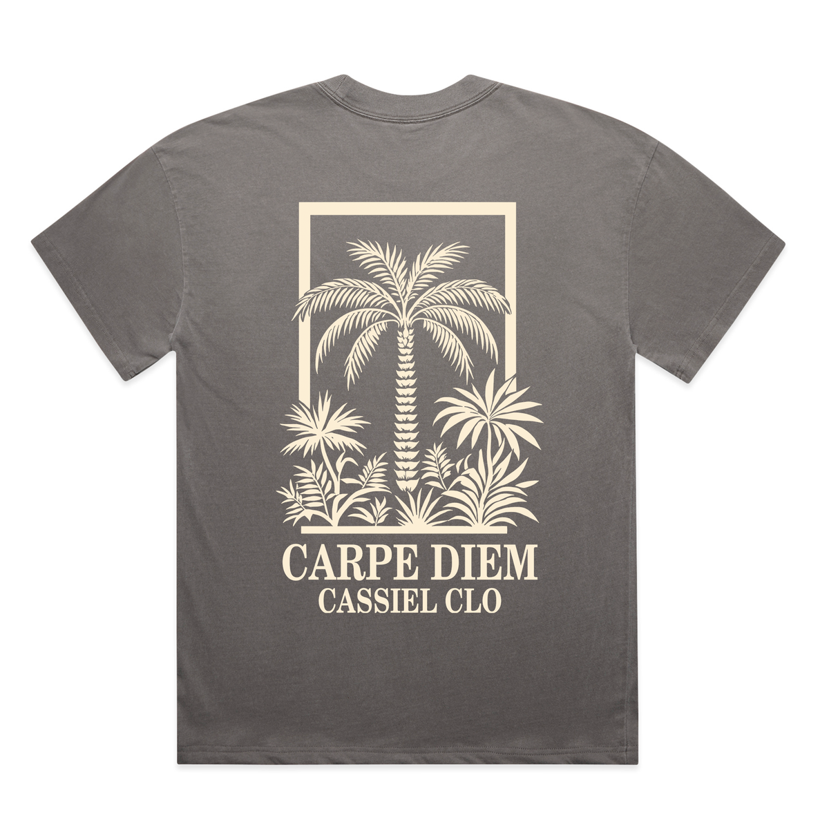 Cassiel Clo Carpe Diem Faded Grey Tee