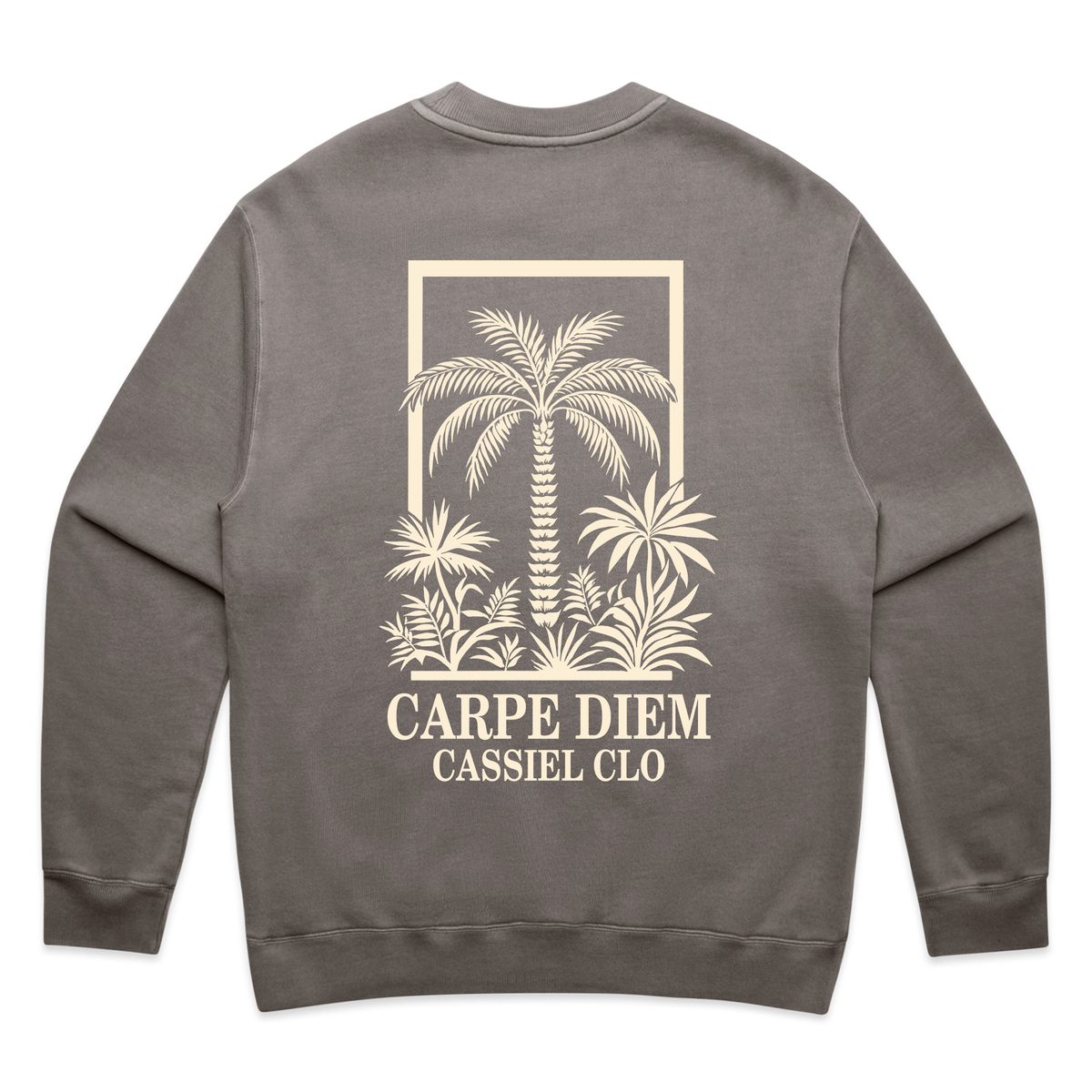 Cassiel Clo Carpe Diem Faded Grey Sweatshirt
