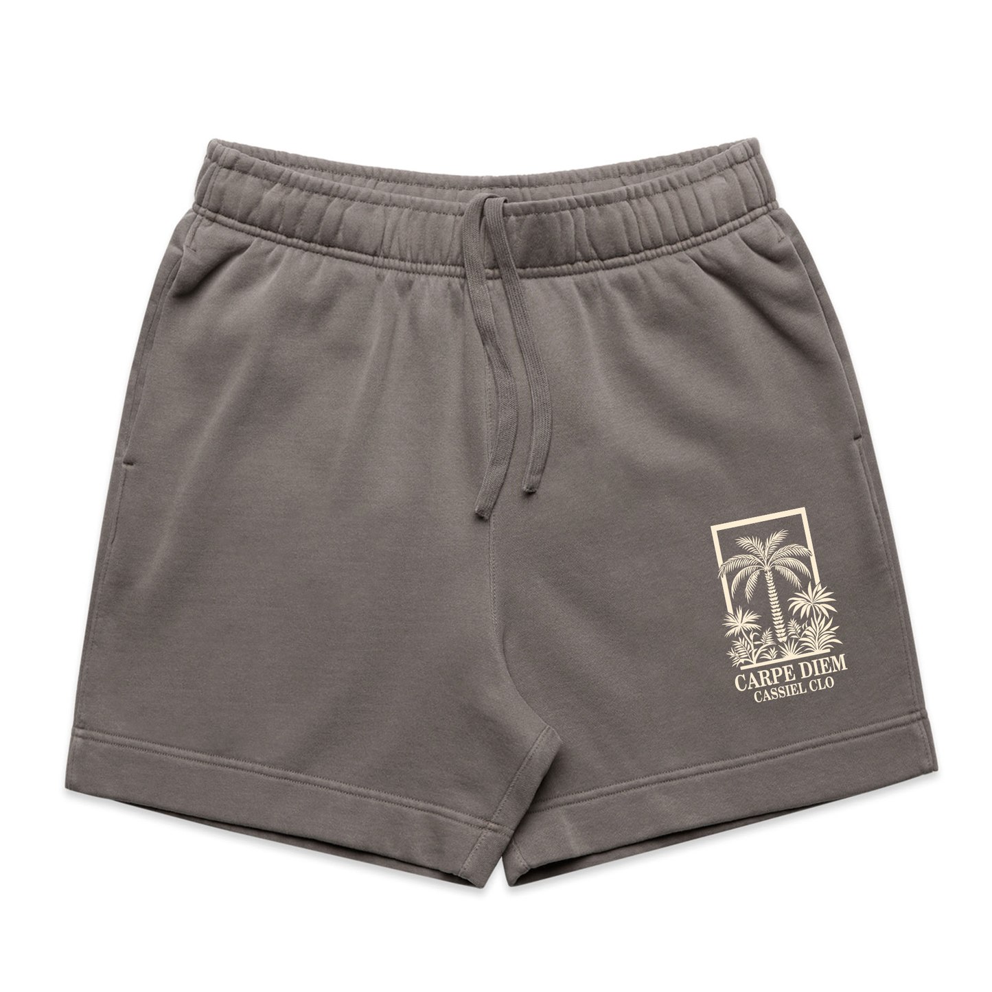 Cassiel Clo Carpe Diem Faded Grey Sweat Short