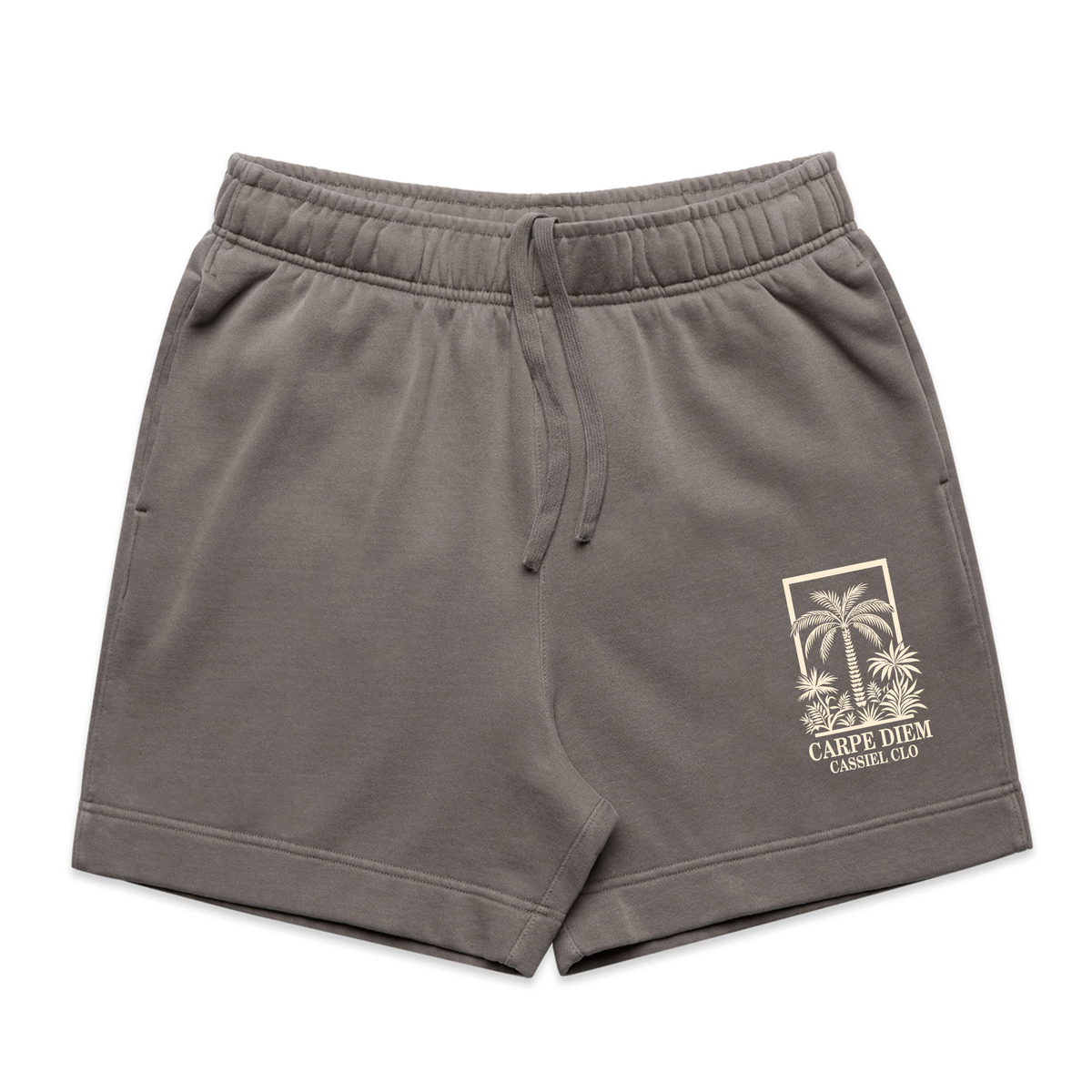 Cassiel Clo Carpe Diem Faded Grey Sweat Short