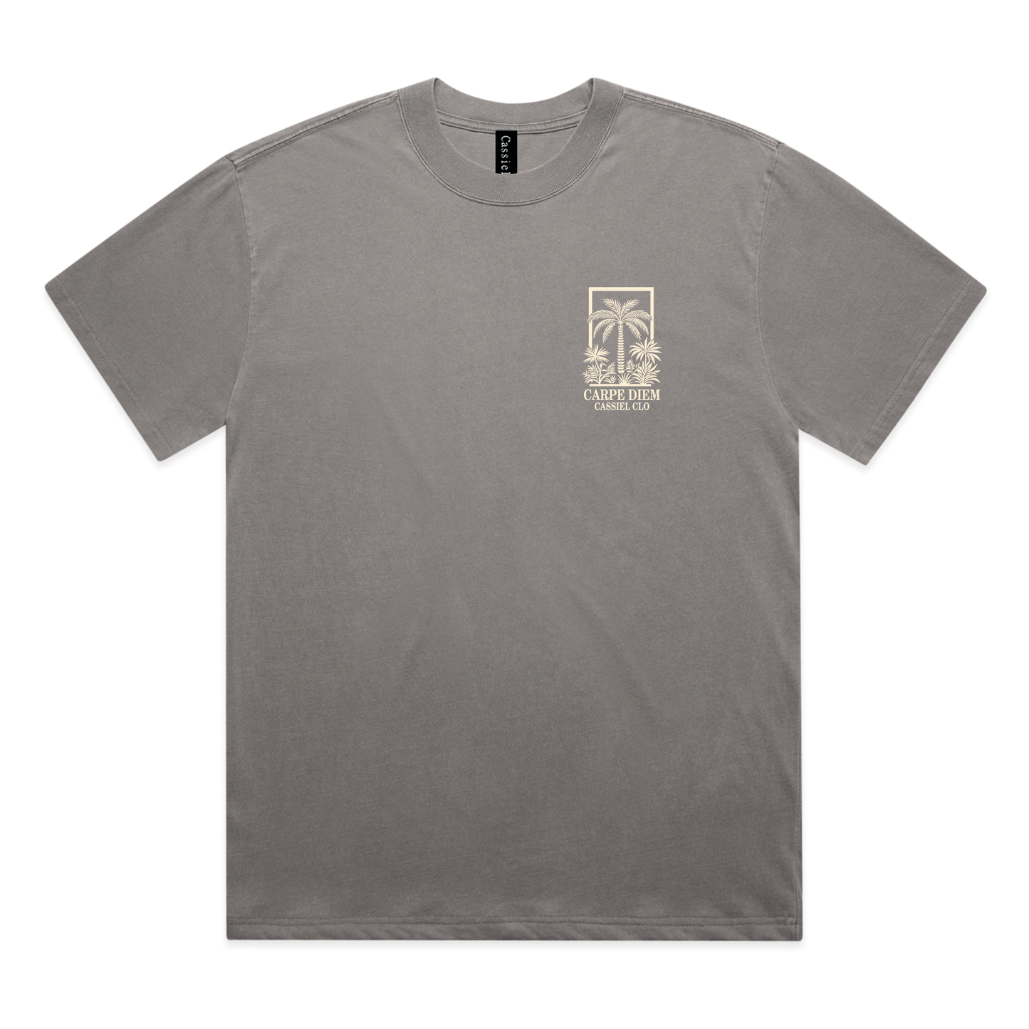 Cassiel Clo Carpe Diem Faded Grey Tee