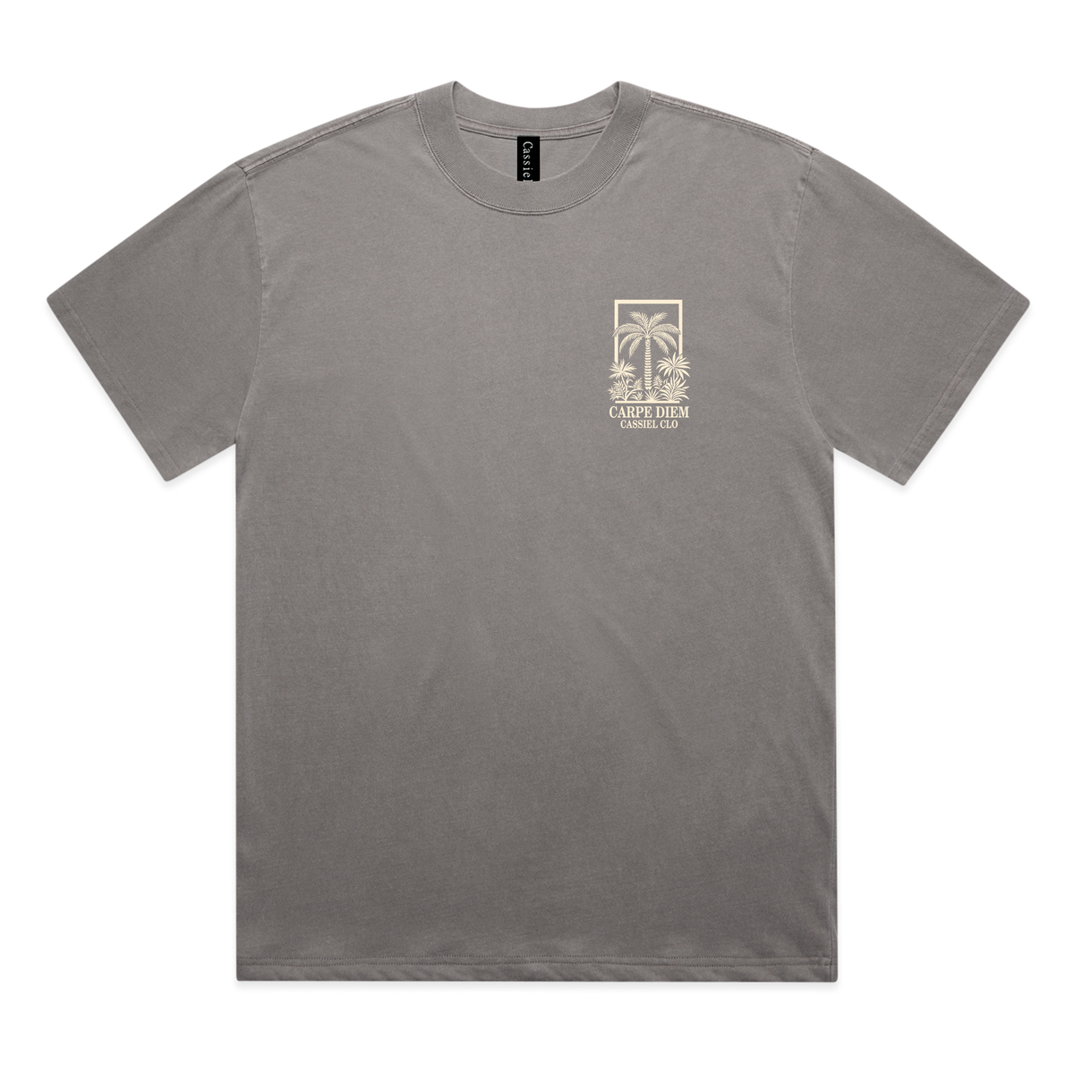 Cassiel Clo Carpe Diem Faded Grey Tee