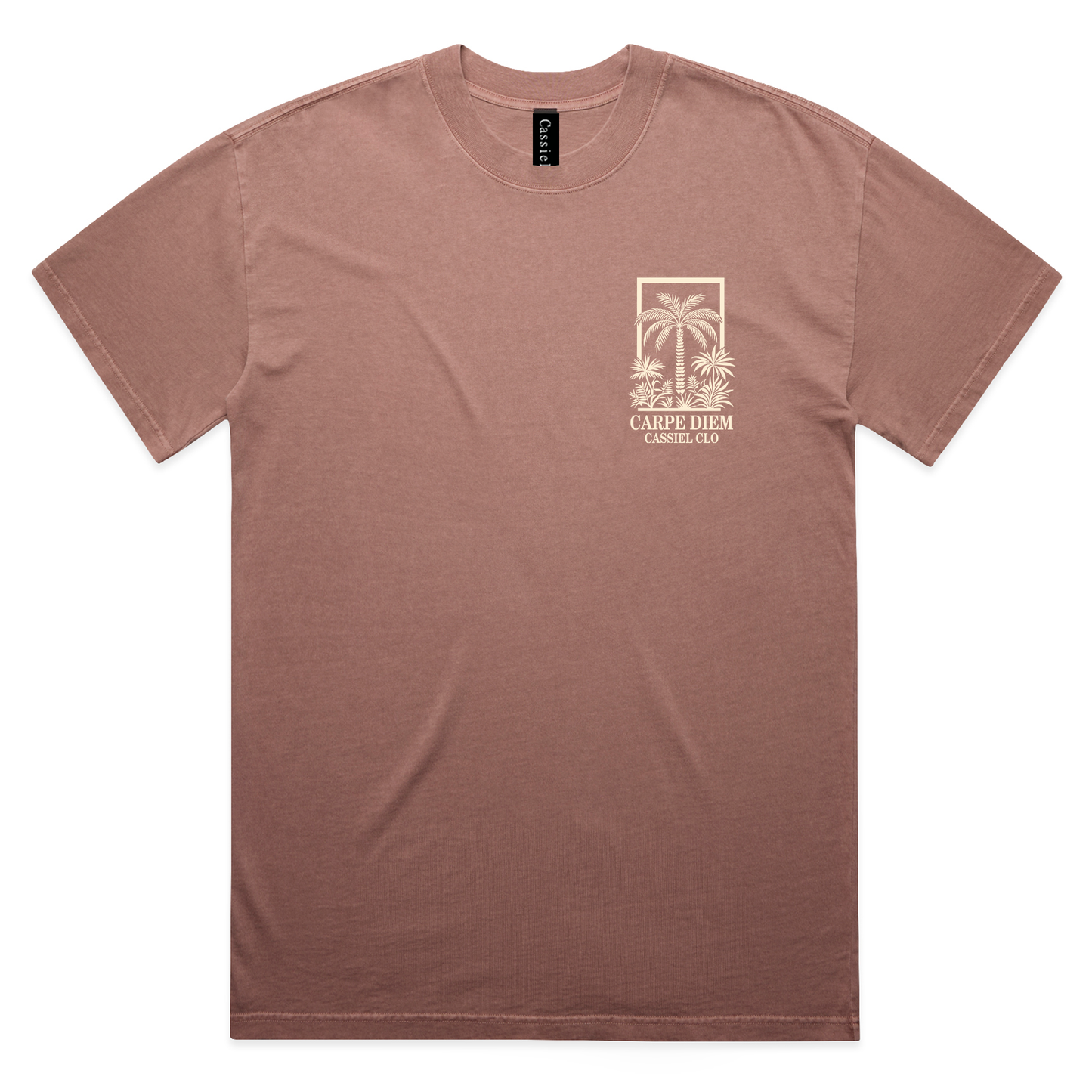 Cassiel Clo Carpe Diem Faded Pink Tee
