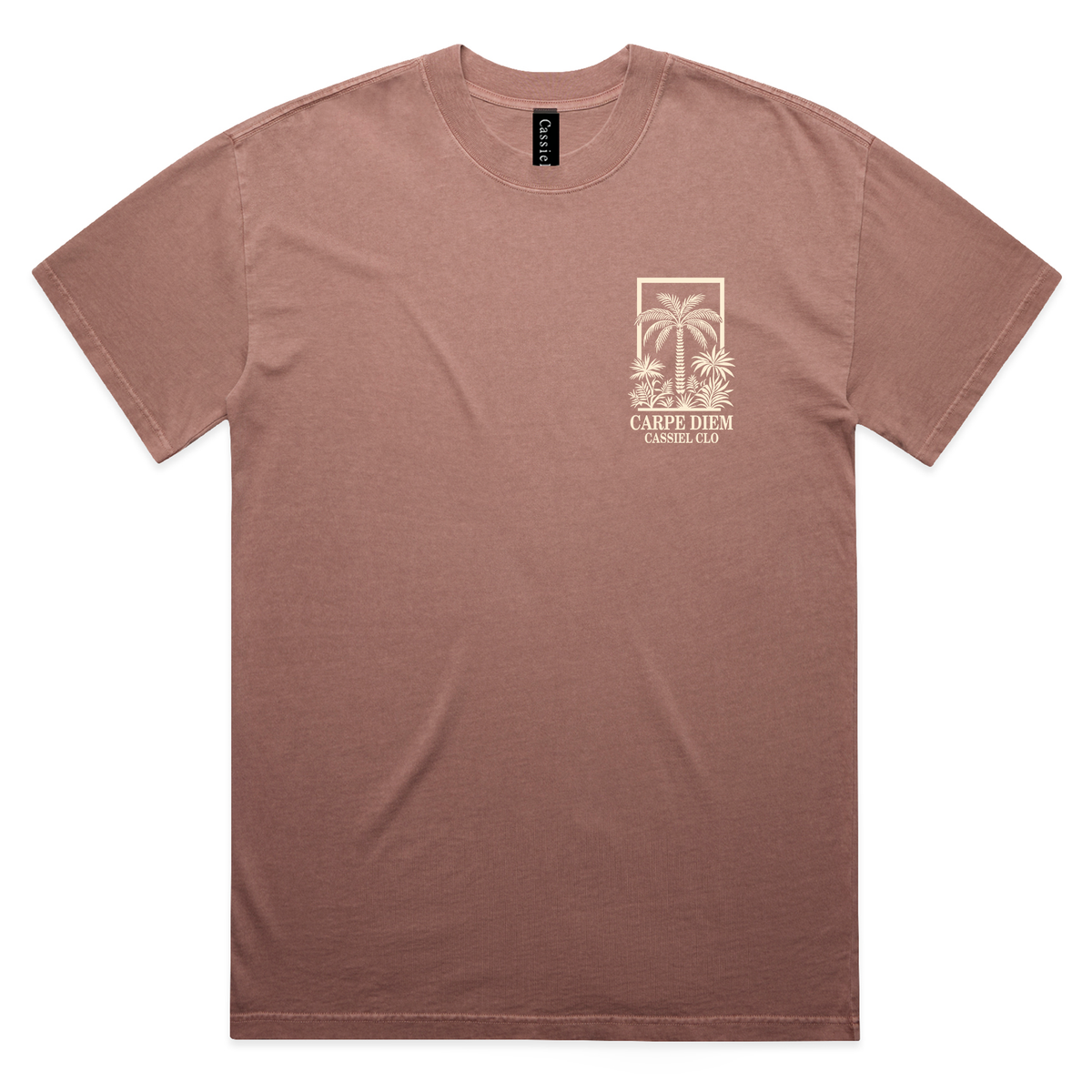 Cassiel Clo Carpe Diem Faded Pink Tee