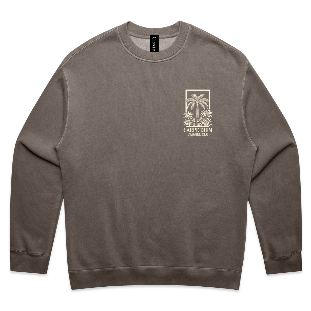 Cassiel Clo Carpe Diem Faded Grey Sweatshirt