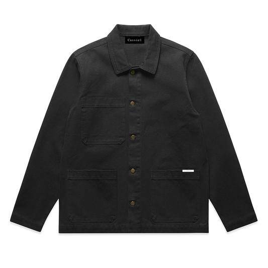 Cassiel Canvas Chore Black Jacket