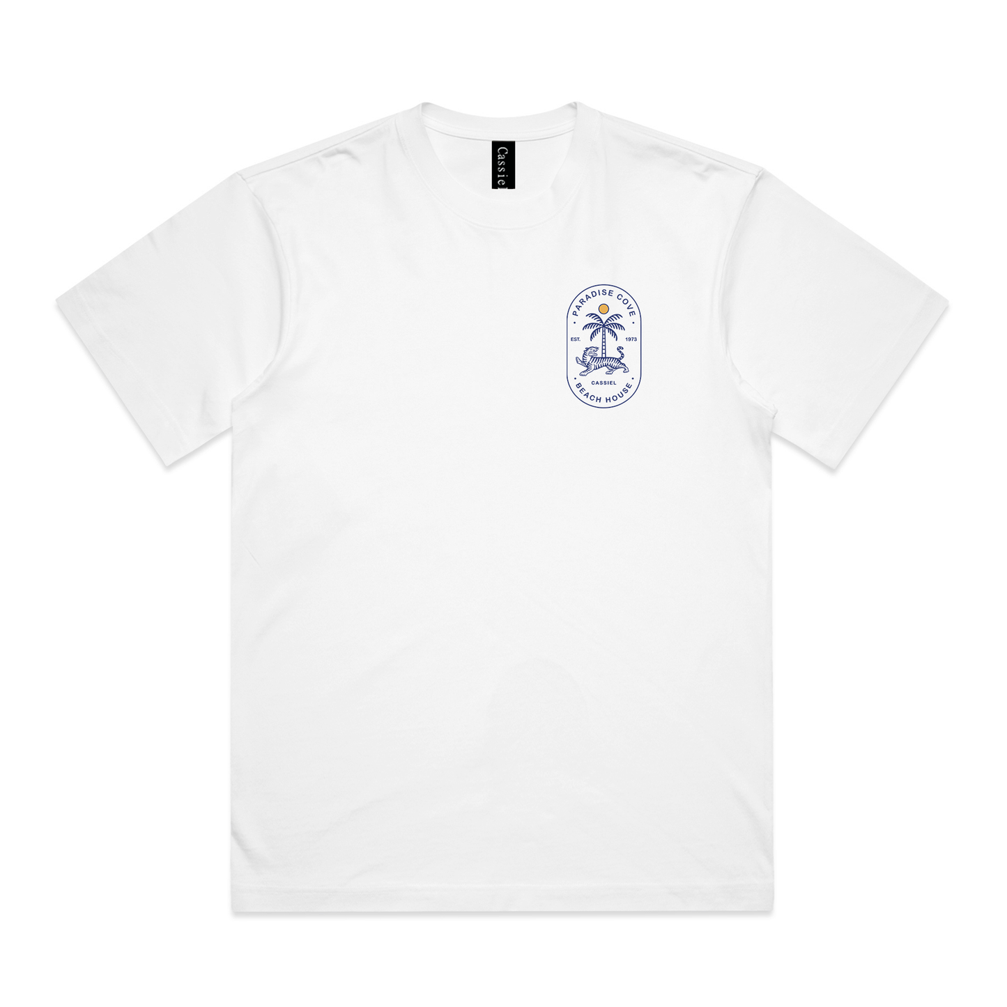 Cassiel Clo Paradise Cove Box White Tee