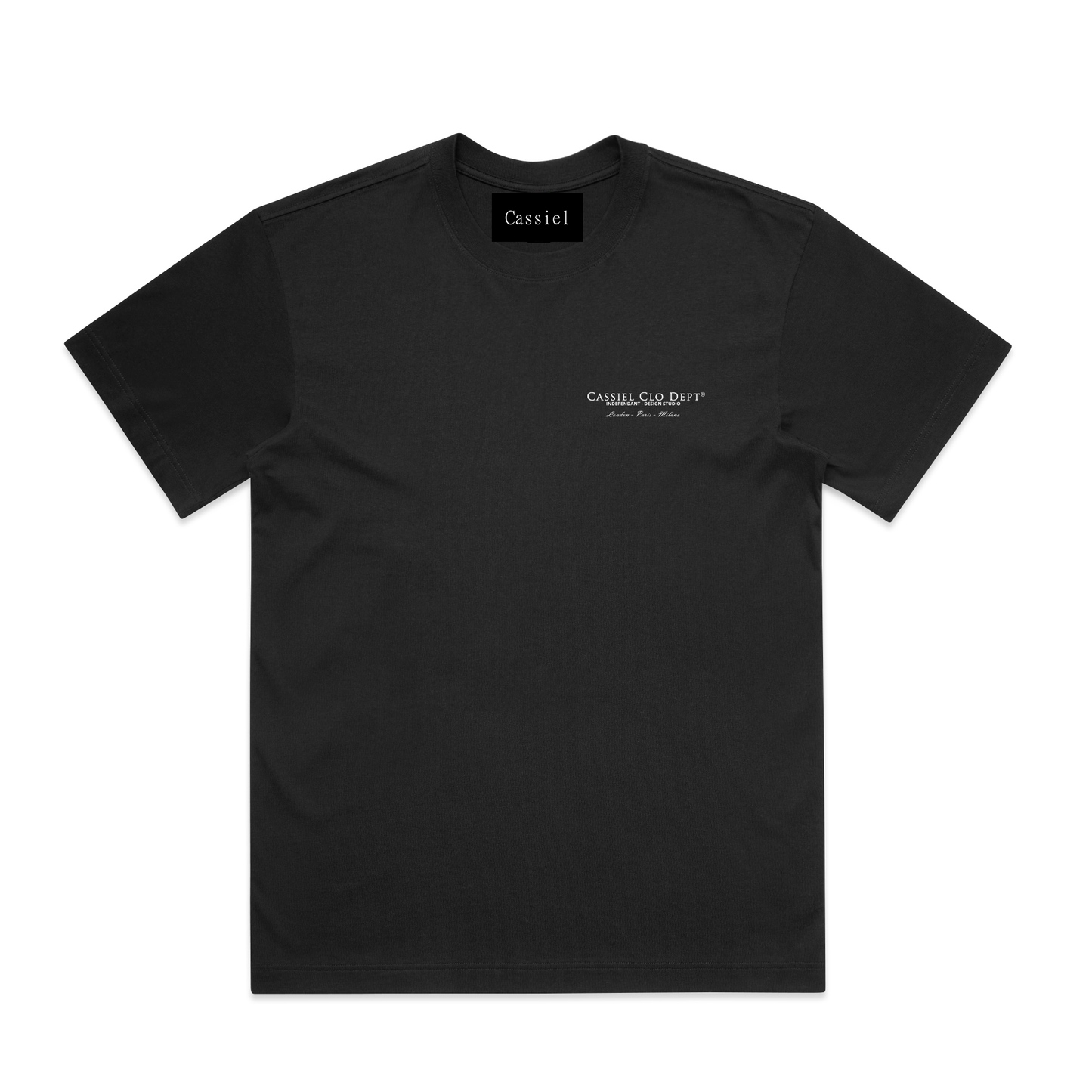 Cassiel Dept Box Black Tee