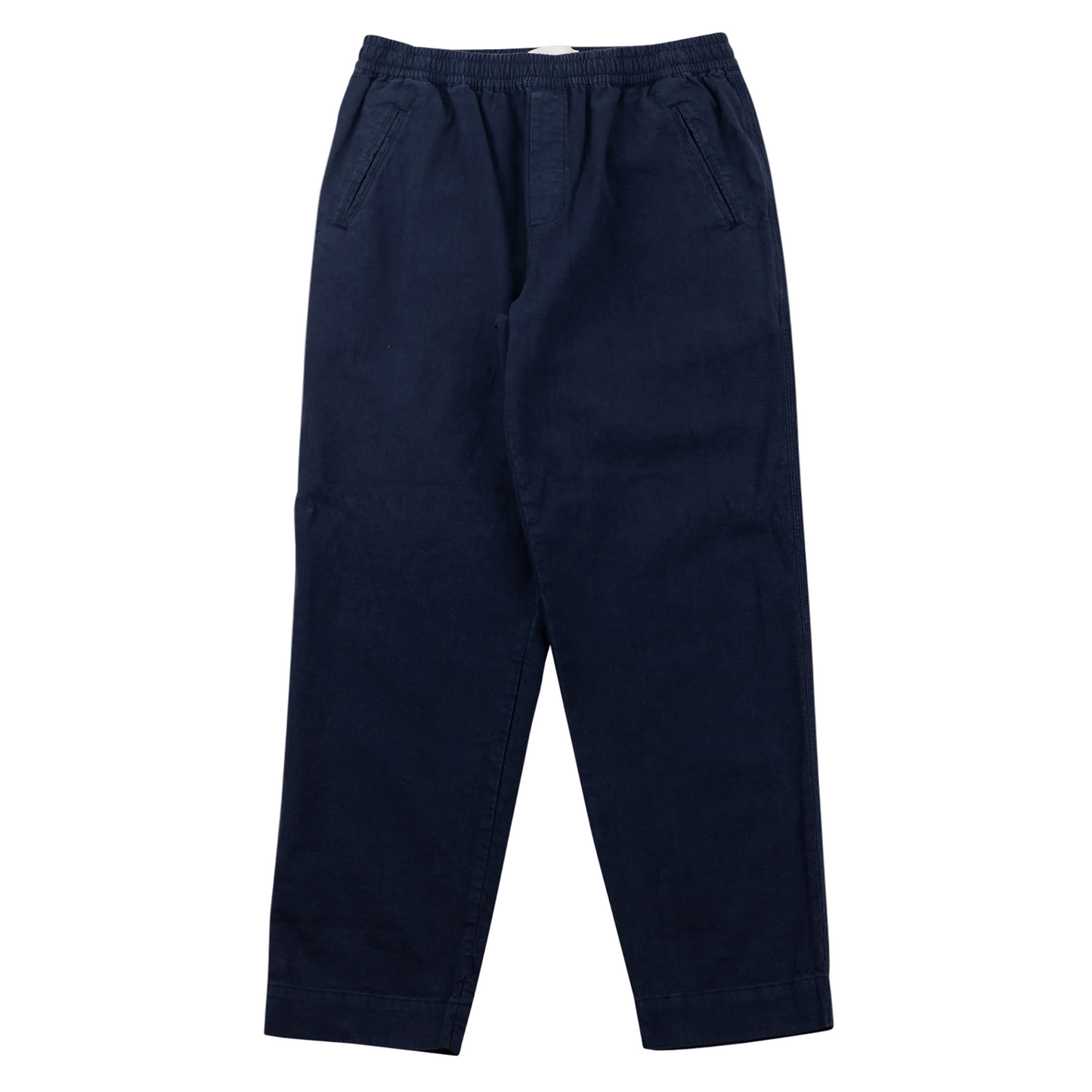 Folk Drawcord Assembly Linen Cotton Navy Trouser
