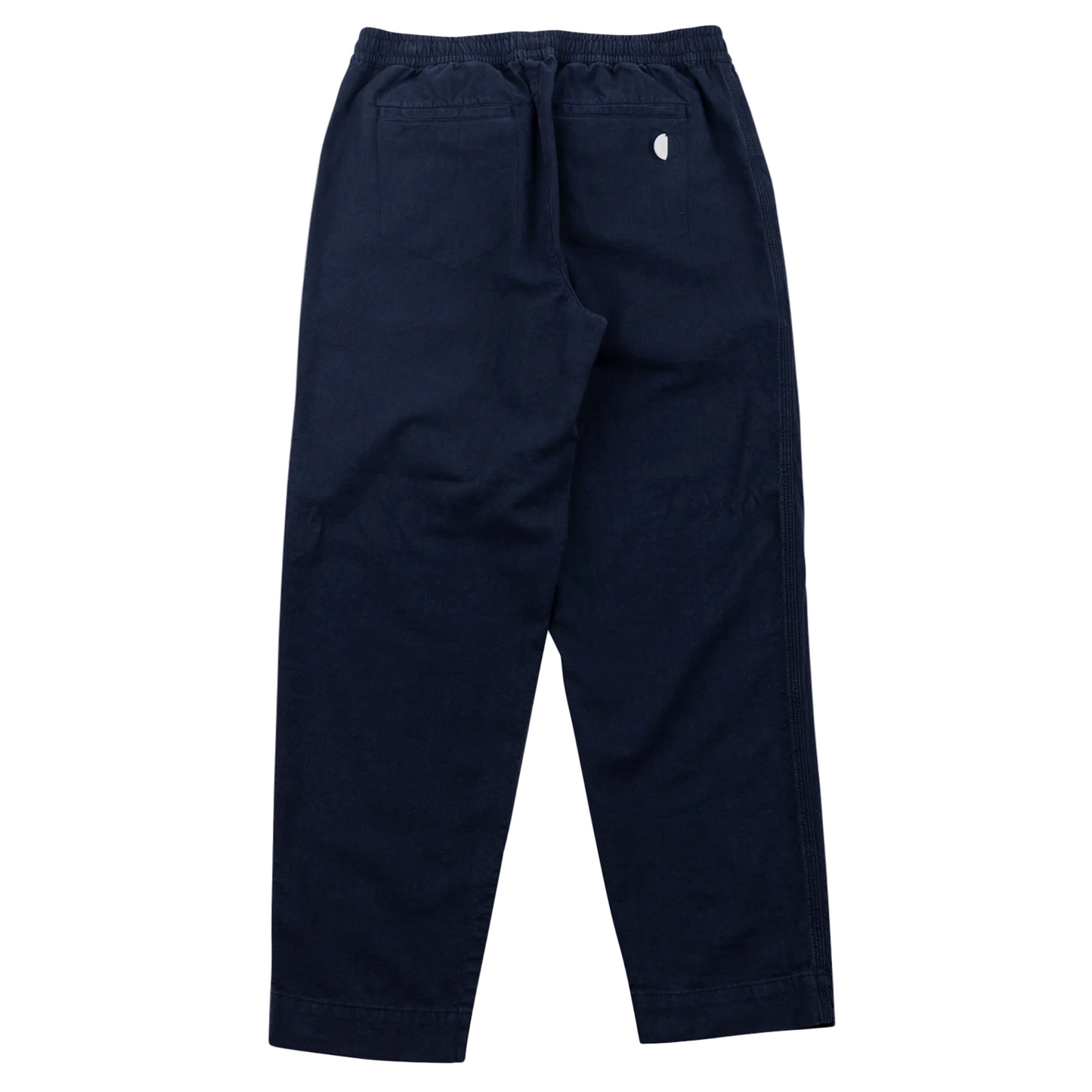 Folk Drawcord Assembly Linen Cotton Navy Trouser