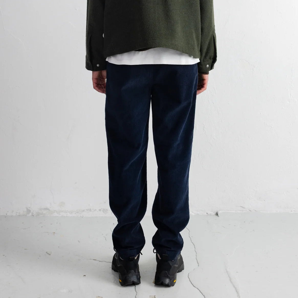 Folk Deep Navy Cord Drawcord Assembly Pant