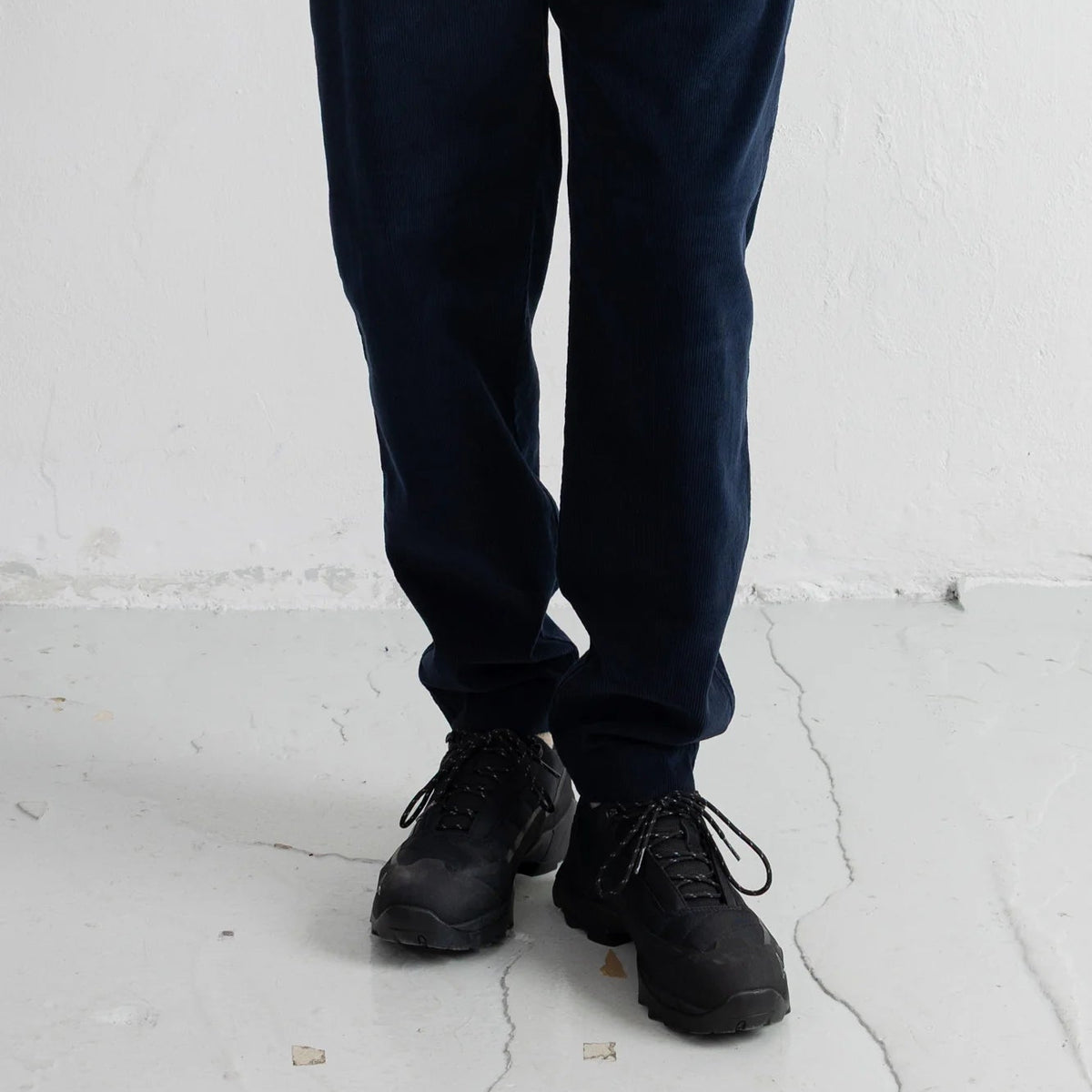 Folk Deep Navy Cord Drawcord Assembly Pant