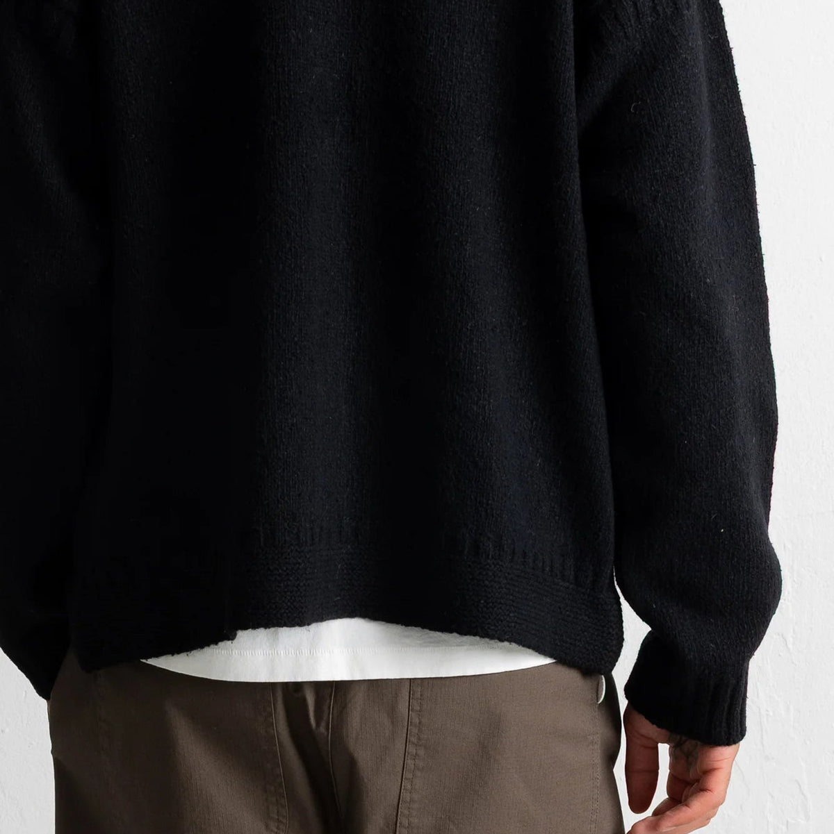 Folk Knitted Black Jacket