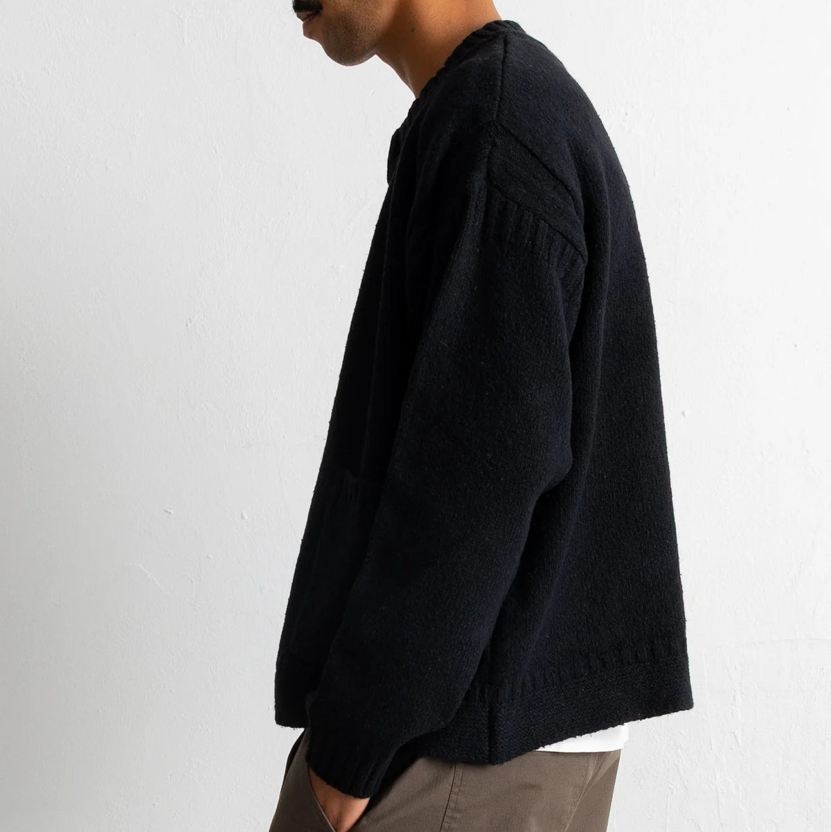 Folk Knitted Black Jacket