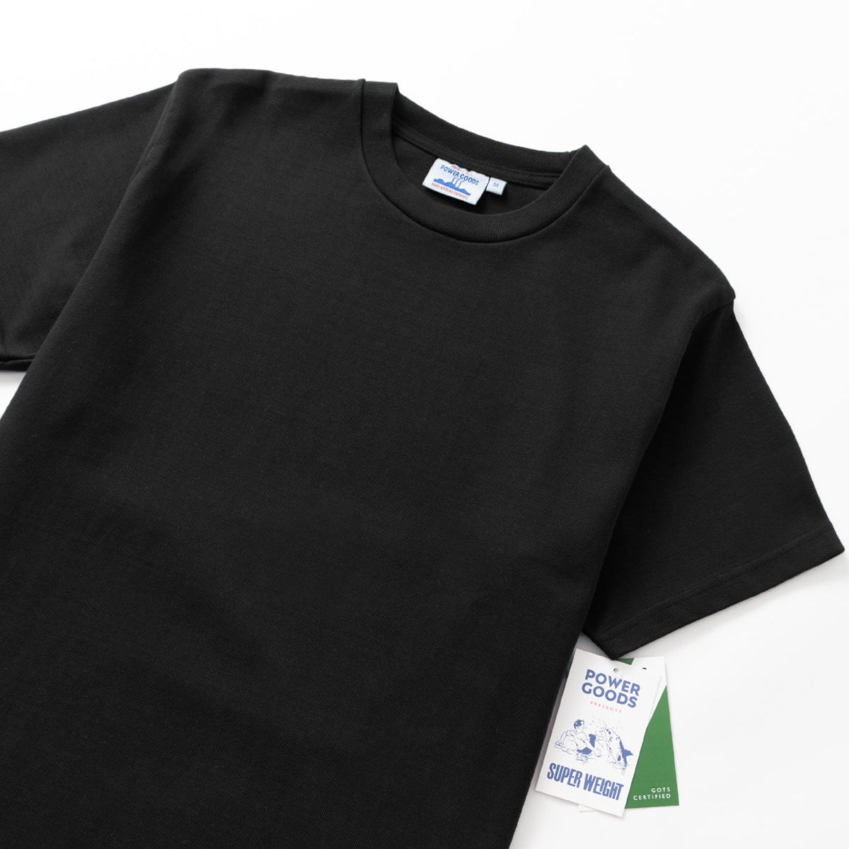 Power Goods Super Weight Black Tee