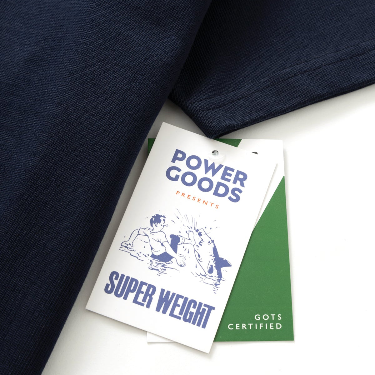 Power Goods Super Weight Navy Tee