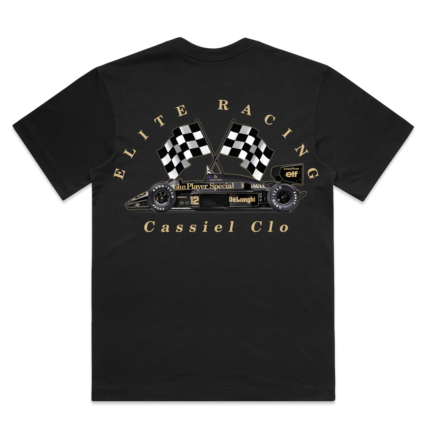 Cassiel Clo Elite Racing Box Black Tee