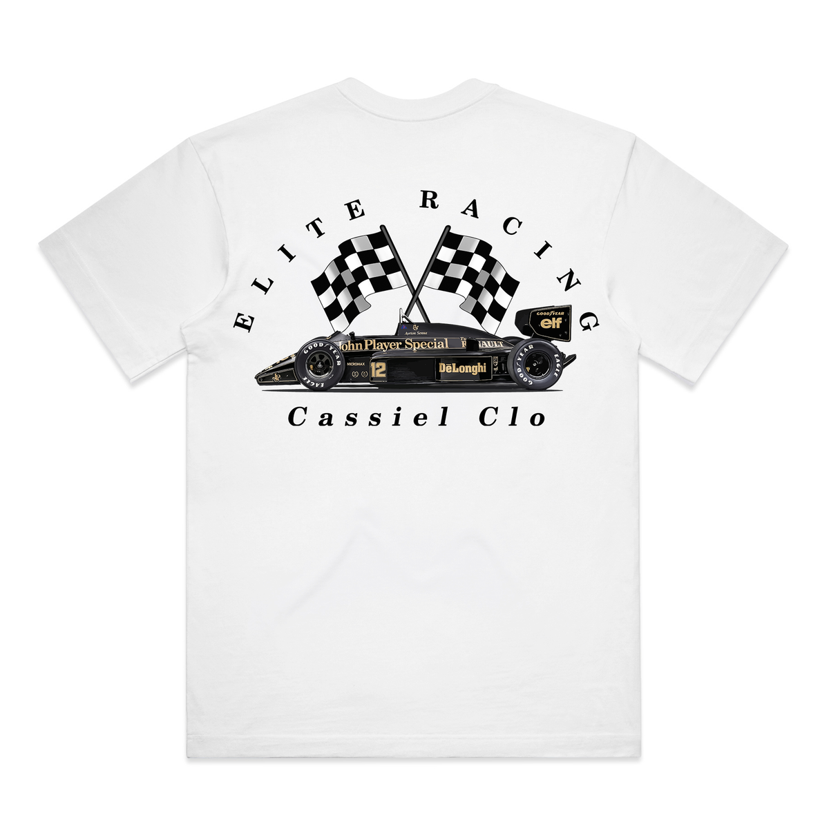 Cassiel Clo Elite Racing Box White Tee