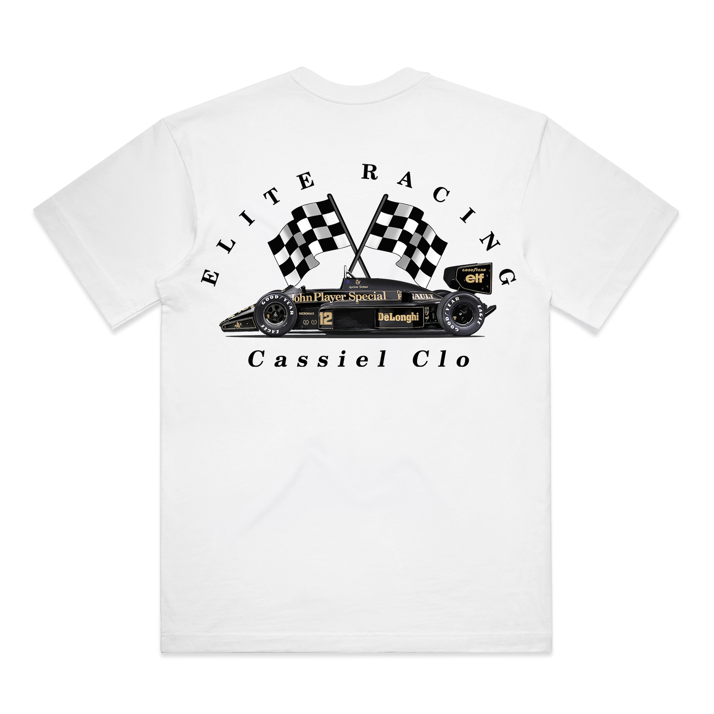 Cassiel Clo Elite Racing Box White Tee
