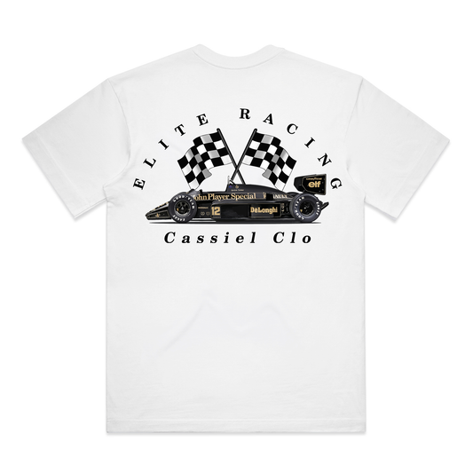 Cassiel Clo Elite Racing Box White Tee