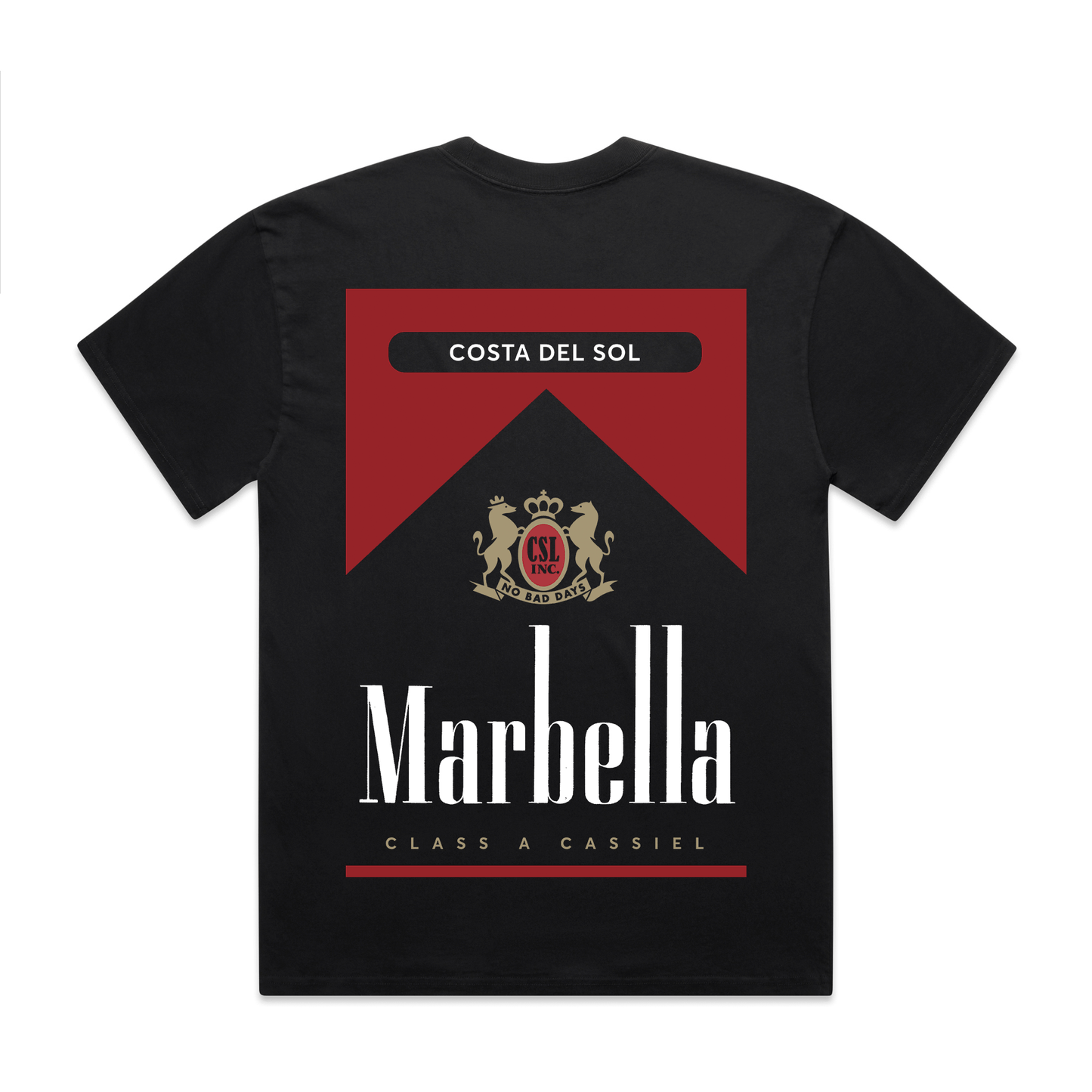 Cassiel Marbella Faded Black Tee