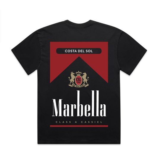 Cassiel Marbella Faded Black Tee
