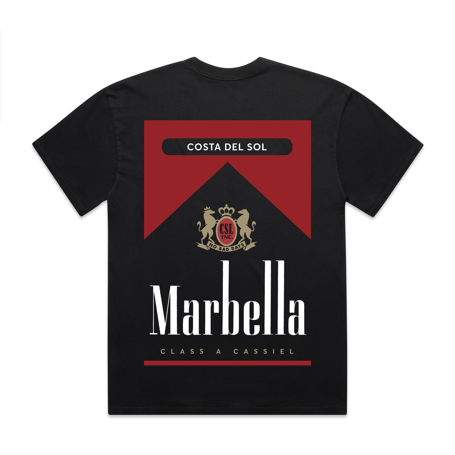 Cassiel Clo Marbella Faded Black Tee